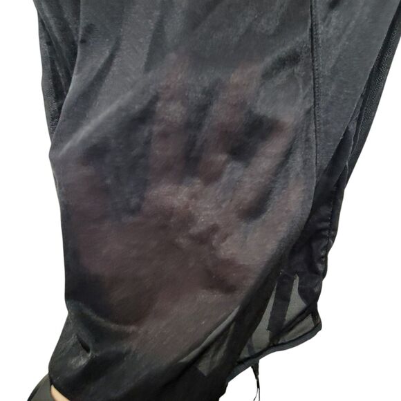 House Of Desire Black See Through Mesh Bustier Dress W/Garters Sz Medium W/Flaws - Picture 7 of 11